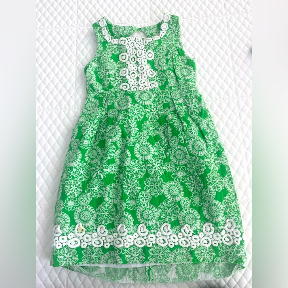 Lilly Pulitzer Green and White Formal Children’s Dress